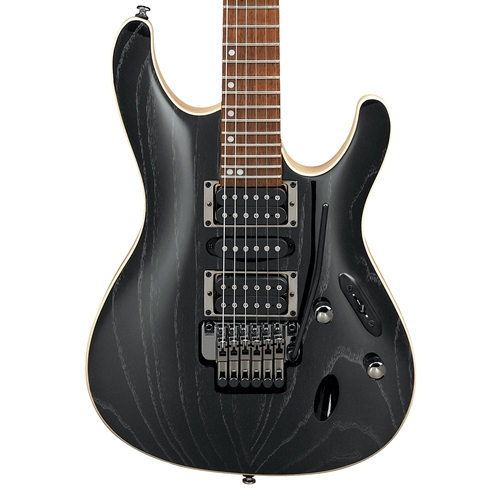 Ibanez S570AH S Series Electric Guitar, Silver Wave Black