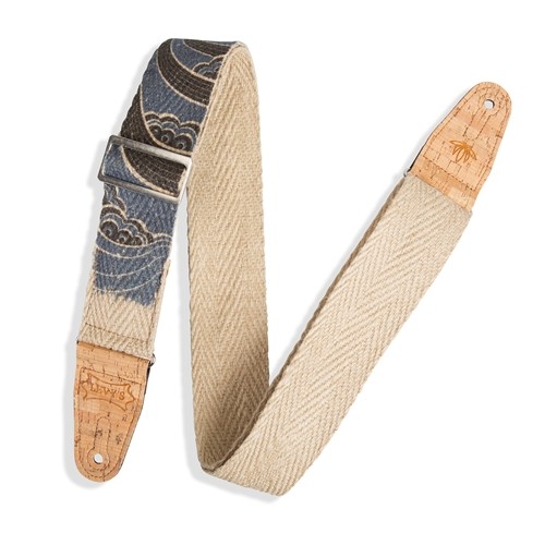 Levy's MH8P-001 2" Hemp Guitar Strap in Island Print