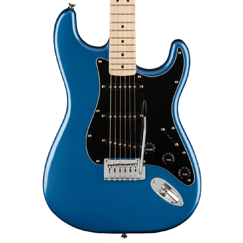 Squier Affinity Series Stratocaster Electric Guitar, Maple Fingerboard, Lake Placid Blue