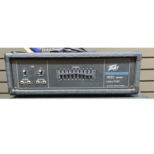Used Peavey 300 CH Monitor Equalizer/ Power Amplifier