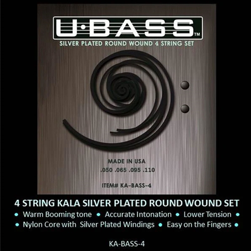 Kala KA-BASS-4 4-String UBASS Set, Metal Round Wound