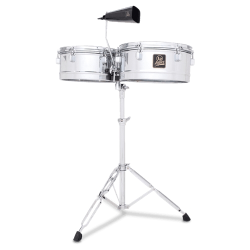 LP LPA256 Aspire 13" and 14" Steel Timbales with Stand