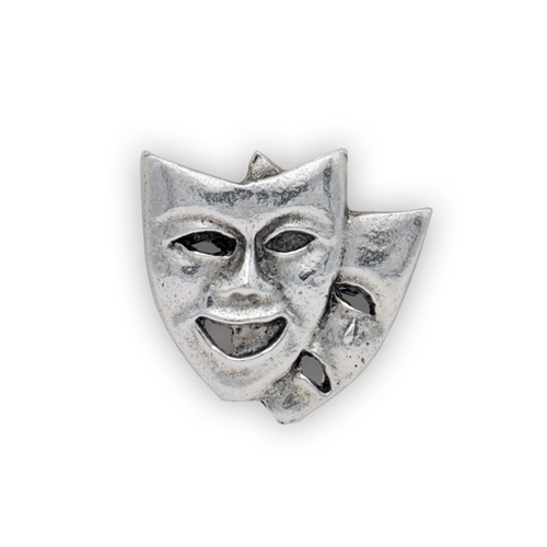 Music Gift G32 Theatrical Masks Pewter Pin