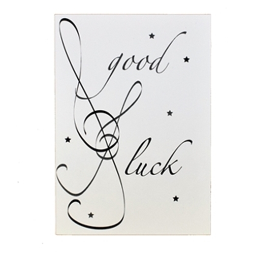 Music Gift GC08 Greeting Card - Good Luck