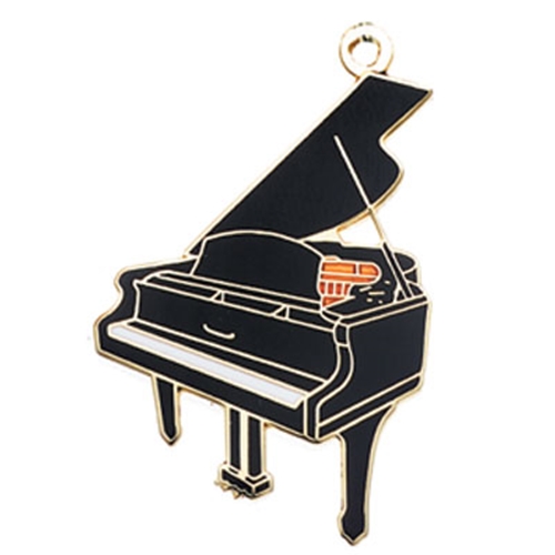 Aim K45A Black Grand Piano Music Keychain