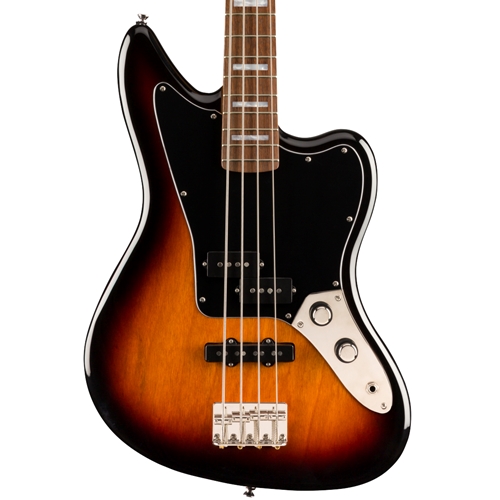 Squier Classic Vibe Jaguar Electric Bass Guitar, Laurel Fingerboard, 3-Color Sunburst