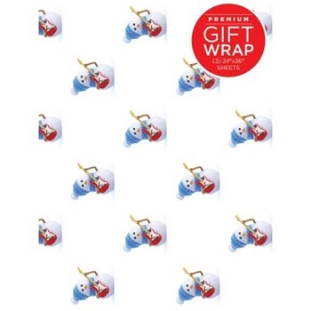 Hal Leonard HL00196583 Wrapping Paper - Snowman Theme