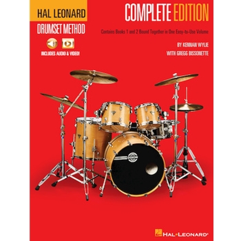 Hal Leonard Drumset Method - Complete Edition: Books 1 & 2 with Video and Audio