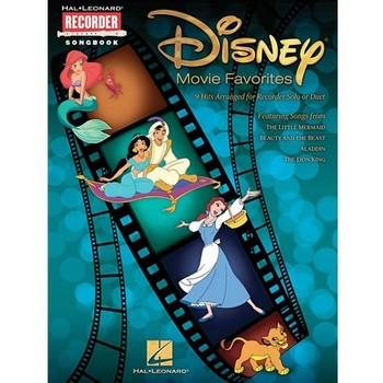 Disney Movie Favorites - 9 Hits Arranged for Recorder Solo or Duet