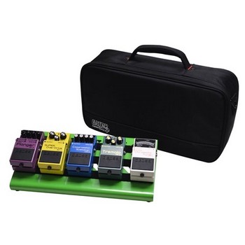 Gator GPB-LAK-GR Green Aluminum Pedal Board; Small with Carry Bag