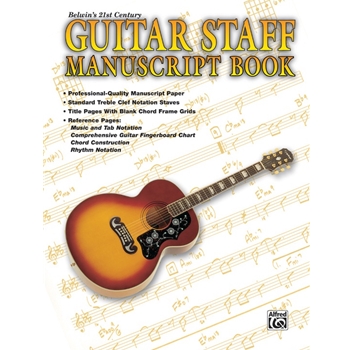 Belwin's 21st Century Guitar Staff Manuscript Book