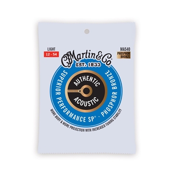 MA540 Martin Strings,  92/8 Phosphor Bronze, Light  12