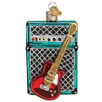 Old World OW38062 Guitar & Amp Ornament