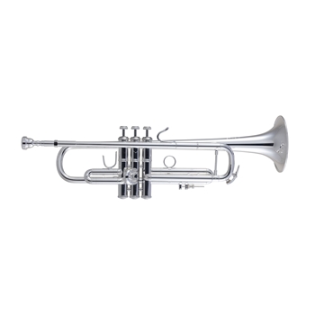 Bach 180S37R "Stradivarius" (Standard) - 180 Series 37 Bell, Silver Pated Pro Trumpet w/Reverse Leadpipe