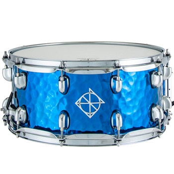 Dixon SCST654BTS Cornerstone 6.5x14 Hammered Steel Blue Titanium Snare Drum