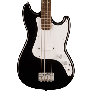 Squier Bronco 30" Scale Electric Bass Guitar, Black