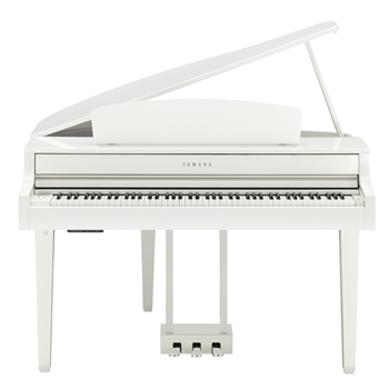 Yamaha CLP765GPWH Polished White Clavinova Digital Grand Piano With Bench