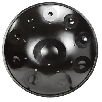 Amahi SD10BK 24" 10 Note Handpan, D minor, Black