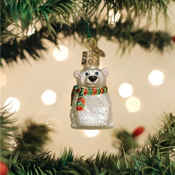 Old World 85253 Mini Polar Bear Ornament