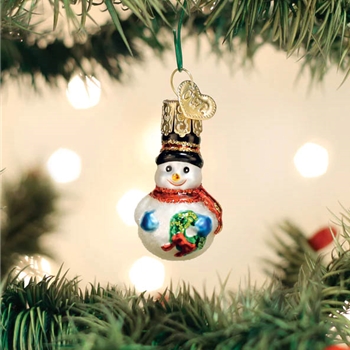 Old World 86500 Mini Snowman Ornament