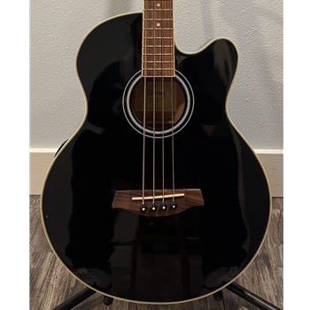 Used Ibanez AEB5E-BK Acoustic Bass Guitar with Electronics, Black