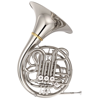 Yamaha YHR-672ND Professional Double Horn, Nickel Silver with Detachable Bell