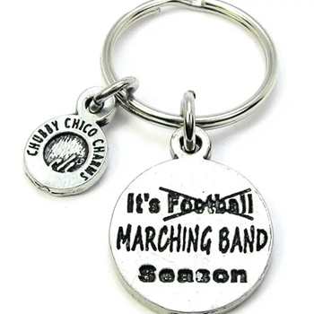 Chubby Chico Charms CH08275 It's Marching Band Season Key Chain