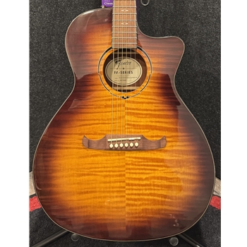 Used Fender FA-345CE Auditorium Acoustic Guitar, 3-Color Tea Burst