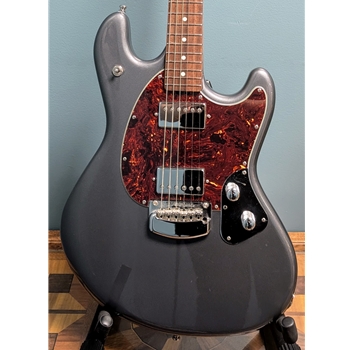 Used Ernie Ball Music Man StingRay HT Electric Guitar, Charcoal Frost