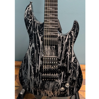 Used Schecter C-7 FR-S 7-String Electric Guitar, Silver Mountain