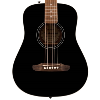 Fender California Standard Redondo Mini Acoustic Guitar with Bag, Black