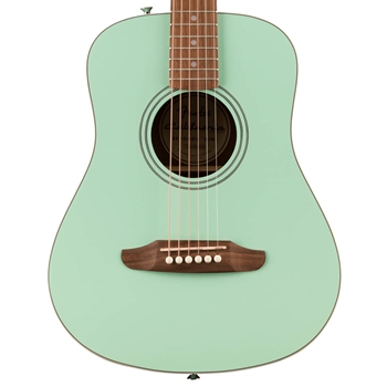 Fender California Standard Redondo Mini Acoustic Guitar with Bag, Surf Green