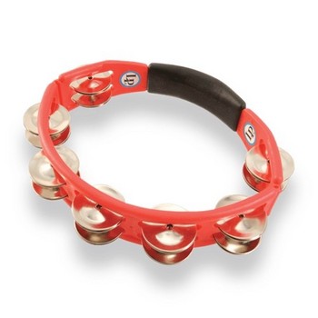 LP LP151 Cyclops Jingle Tambourine, Steel/Red