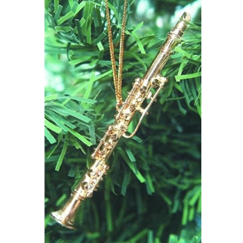 Music Treasures MT463010 Gold Clarinet Ornament