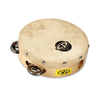 Cp CP376 6" Wood Headed Tambourine with Single Row Jingles