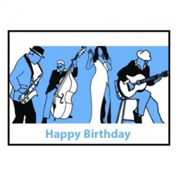 Music Gift GC03 Greeting Card - Happy Birthday Blues