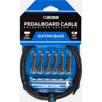 Boss BCK-6 Solderless Pedalboard Cable Kit, 6 Connectors, 6ft Cable