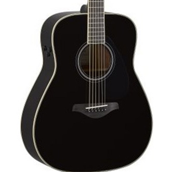 Yamaha FG-TA Acoustic/Electric Guitar, Trans Black