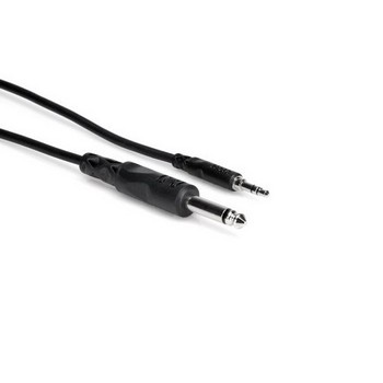 Hosa CMP-105 Mono Interconnect, 3.5 mm TR S to 1/4 in TS, 5 Feet