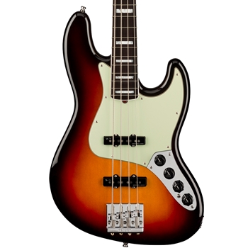 Fender American Ultra Jazz Electric Bass Guitar, Rosewood Fingerboard, Ultraburst