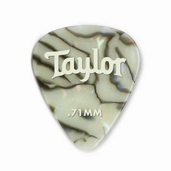 80737 Taylor Celluloid 351 Guitar Picks, Abalone, 12-Pack, 1.21MM (X-Heavy)