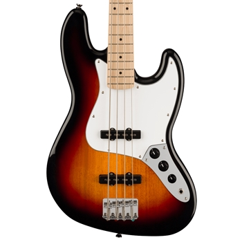 Squier Affinity Series Jazz Electric Bass Guitar, Maple Fingerboard, 3-Color Sunburst