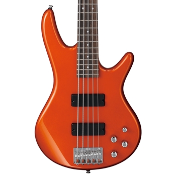 Ibanez GSR205 5-String Electric Bass Guitar, Roadster Orange Metallic