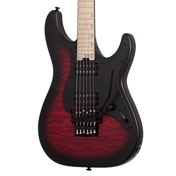 Schecter Miles Dimitri Baker SVSS Electric Guitar, Crimson Red Burst Satin