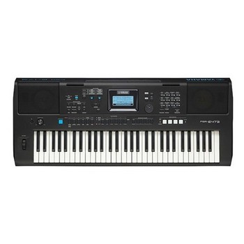 Yamaha PSRE473 61-Note High-Level Portable Keyboard w/ PA150 Power Adapter