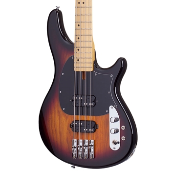 Schecter CV-4 Electric Bass Guitar, 3-Tone Sunburst