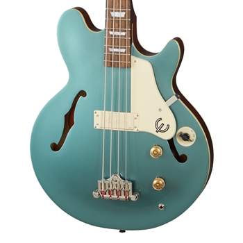 Eiphone Jack Casady Electric Bass Guitar, Faded Pelham Blue