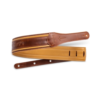 4118-25 Taylor Nouveau Strap,Med Brown Leather,2.5" ,Butterscotch,Distress Brown.